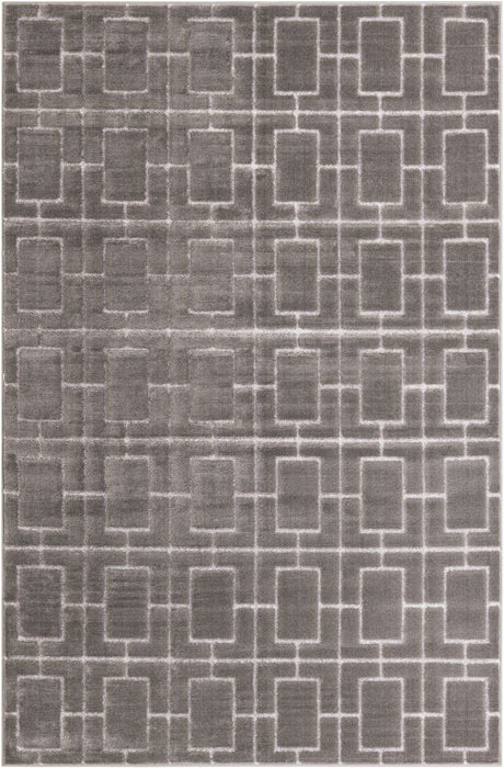 Gray Silver 6' 1 x 9' Marilyn Monroe Glam Rectangle Area Rug 70% Polypropylene & 30% Polyester Vivid Geometric Modern Carpet for Interior Home Decor for Sale at Rug Engine