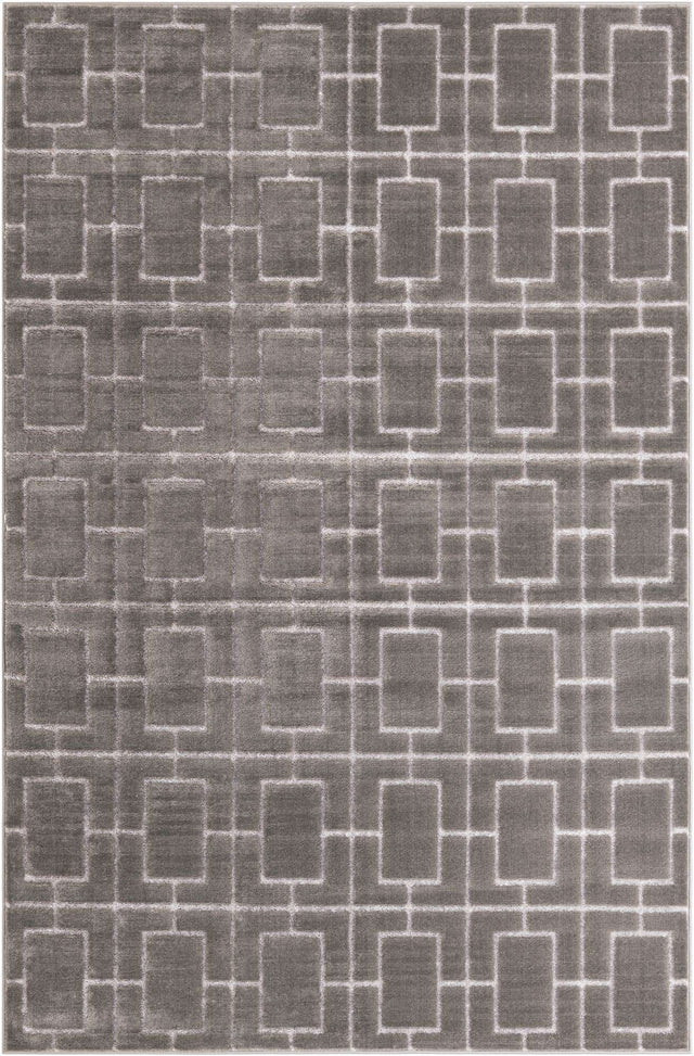 Gray Silver 6' 1 x 9' Marilyn Monroe Glam Rectangle Area Rug 70% Polypropylene & 30% Polyester Vivid Geometric Modern Carpet for Interior Home Decor for Sale at Rug Engine