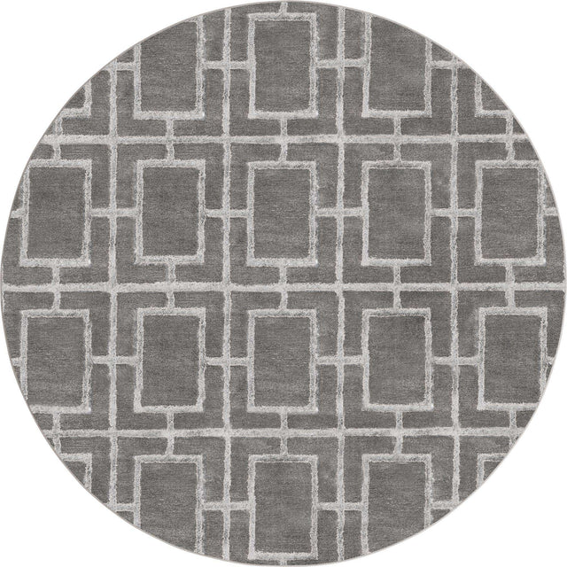 Gray Silver 5' 3 x 5' 3 Marilyn Monroe Glam Round Area Rug 70% Polypropylene & 30% Polyester Vivid Geometric Modern Carpet for Interior Home Decor for Sale at Rug Engine