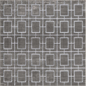 Gray Silver 7' 10 x 7' 10 Marilyn Monroe Glam Square Area Rug 70% Polypropylene & 30% Polyester Vivid Geometric Modern Carpet for Interior Home Decor for Sale at Rug Engine