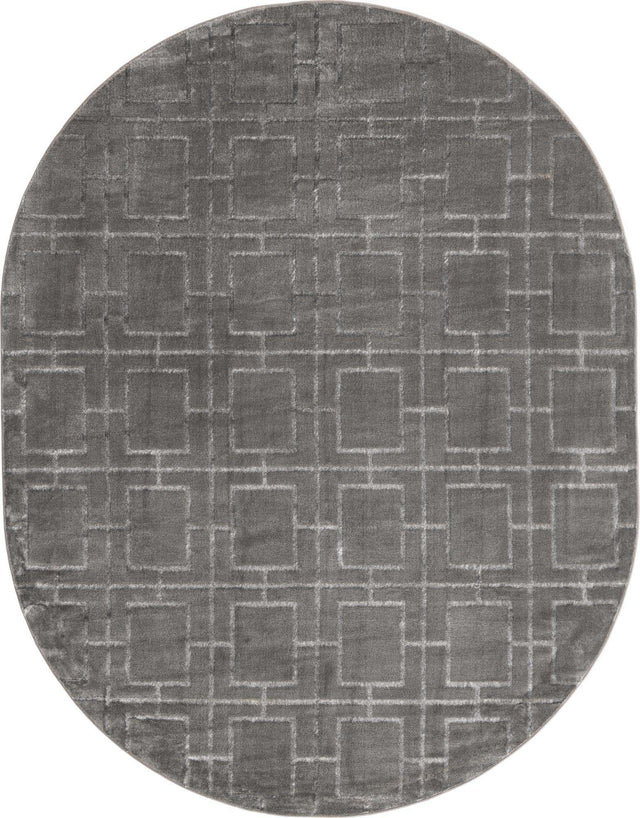 Gray Silver 7' 10 x 10' Marilyn Monroe Glam Oval Area Rug 70% Polypropylene & 30% Polyester Vivid Geometric Modern Carpet for Interior Home Decor for Sale at Rug Engine