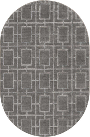 Gray Silver 5' 3 x 8' Marilyn Monroe Glam Oval Area Rug 70% Polypropylene & 30% Polyester Vivid Geometric Modern Carpet for Interior Home Decor for Sale at Rug Engine