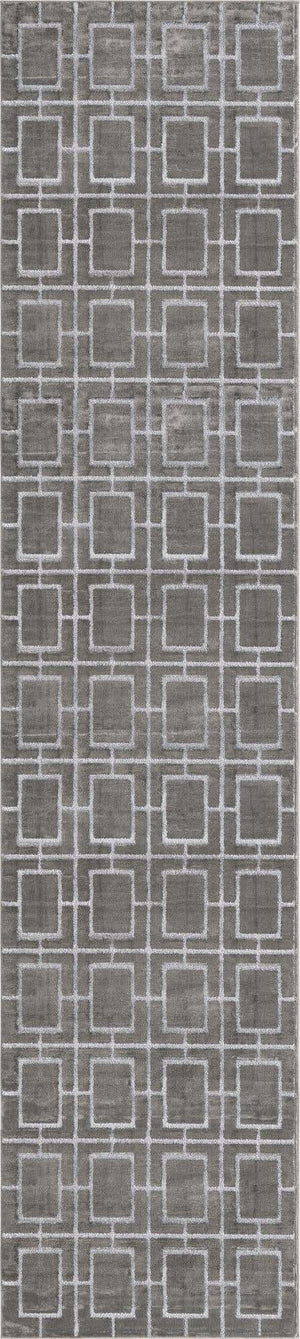 Gray Silver 2' 7 x 12' Marilyn Monroe Glam Runner Area Rug 70% Polypropylene & 30% Polyester Vivid Geometric Modern Carpet for Interior Home Decor for Sale at Rug Engine