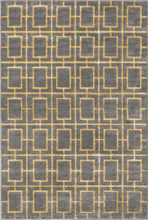 Gray Gold 6' 1 x 9' Marilyn Monroe Glam Rectangle Area Rug 70% Polypropylene & 30% Polyester Vivid Geometric Modern Carpet for Interior Home Decor for Sale at Rug Engine
