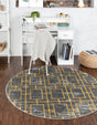 Gray Gold 3' 1 x 3' 1 Marilyn Monroe Glam Round Area Rug 70% Polypropylene & 30% Polyester Vivid Geometric Modern Carpet for Interior Home Decor for Sale at Rug Engine