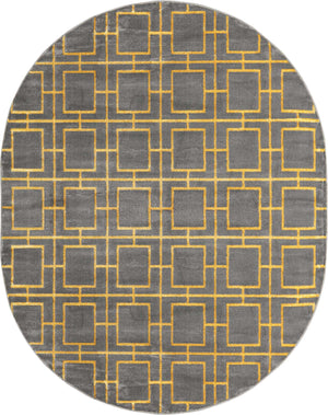 Gray Gold 7' 10 x 10' Marilyn Monroe Glam Oval Area Rug 70% Polypropylene & 30% Polyester Vivid Geometric Modern Carpet for Interior Home Decor for Sale at Rug Engine