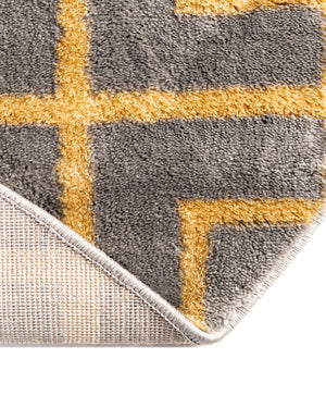 Gray Gold 4' 1 x 6' 1 Marilyn Monroe Glam Oval Area Rug 70% Polypropylene & 30% Polyester Vivid Geometric Modern Carpet for Interior Home Decor for Sale at Rug Engine