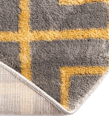 Gray Gold 4' 1 x 6' 1 Marilyn Monroe Glam Oval Area Rug 70% Polypropylene & 30% Polyester Vivid Geometric Modern Carpet for Interior Home Decor for Sale at Rug Engine