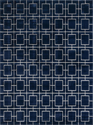 Navy Blue Silver 10' x 13' 1 Marilyn Monroe Glam Rectangle Area Rug 70% Polypropylene & 30% Polyester Vivid Geometric Modern Carpet for Interior Home Decor for Sale at Rug Engine