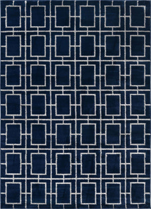 Navy Blue Silver 7' 1 x 10' Marilyn Monroe Glam Rectangle Area Rug 70% Polypropylene & 30% Polyester Vivid Geometric Modern Carpet for Interior Home Decor for Sale at Rug Engine