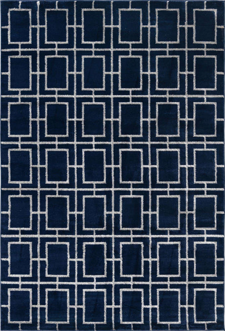 Navy Blue Silver 6' 1 x 9' Marilyn Monroe Glam Rectangle Area Rug 70% Polypropylene & 30% Polyester Vivid Geometric Modern Carpet for Interior Home Decor for Sale at Rug Engine