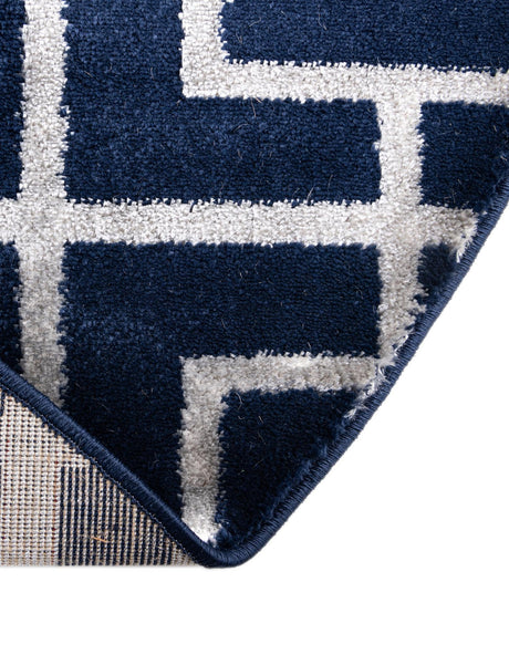 Navy Blue Silver 5' 3 x 5' 3 Marilyn Monroe Glam Round Area Rug 70% Polypropylene & 30% Polyester Vivid Geometric Modern Carpet for Interior Home Decor for Sale at Rug Engine