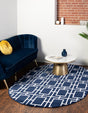 Navy Blue Silver 4' 1 x 6' 1 Marilyn Monroe Glam Oval Area Rug 70% Polypropylene & 30% Polyester Vivid Geometric Modern Carpet for Interior Home Decor for Sale at Rug Engine