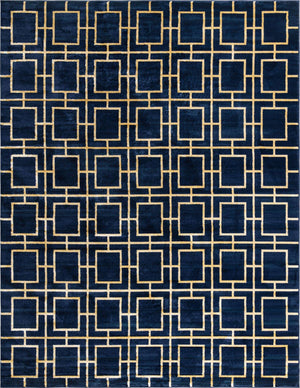 Navy Blue Gold 10' x 13' 1 Marilyn Monroe Glam Rectangle Area Rug 70% Polypropylene & 30% Polyester Vivid Geometric Modern Carpet for Interior Home Decor for Sale at Rug Engine