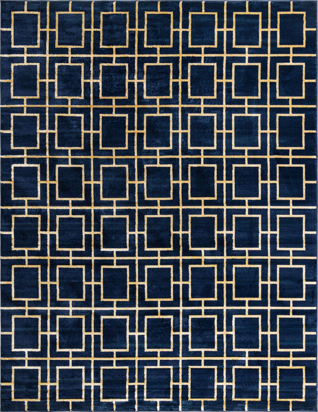 Navy Blue Gold 10' x 13' 1 Marilyn Monroe Glam Rectangle Area Rug 70% Polypropylene & 30% Polyester Vivid Geometric Modern Carpet for Interior Home Decor for Sale at Rug Engine