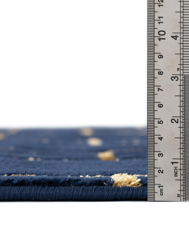 Navy Blue Gold 5' 3 x 8' Marilyn Monroe Glam Oval Area Rug 70% Polypropylene & 30% Polyester Vivid Geometric Modern Carpet for Interior Home Decor for Sale at Rug Engine