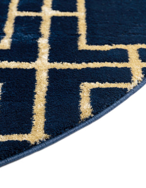 Navy Blue Gold 5' 3 x 8' Marilyn Monroe Glam Oval Area Rug 70% Polypropylene & 30% Polyester Vivid Geometric Modern Carpet for Interior Home Decor for Sale at Rug Engine