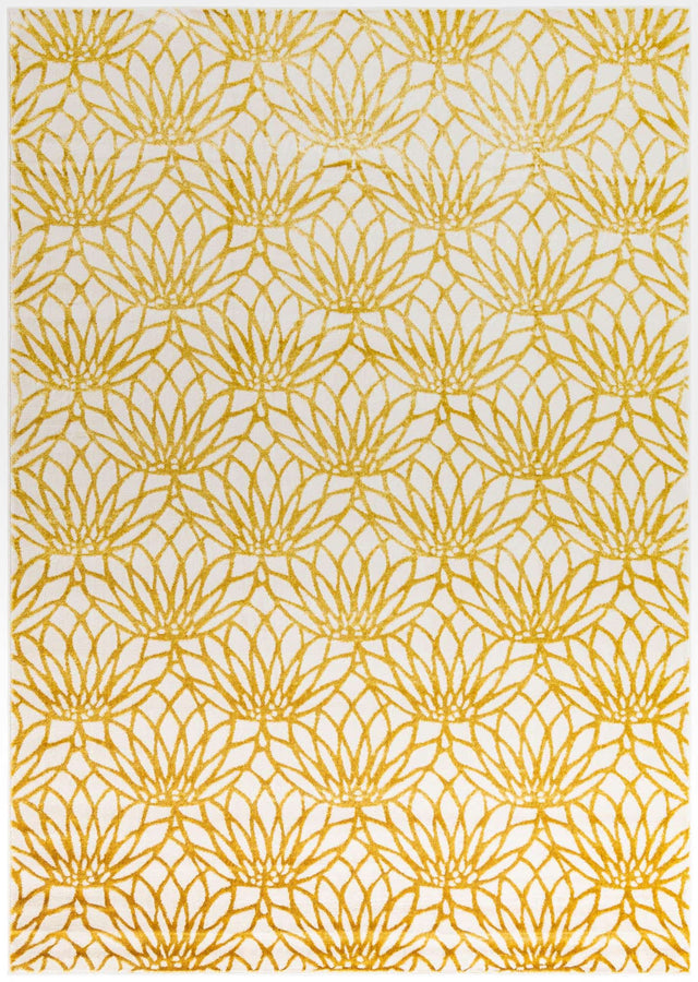 White Gold 7' 1 x 10' Marilyn Monroe Glam Rectangle Area Rug 70% Polypropylene & 30% Polyester Vivid Geometric Modern Carpet for Interior Home Decor for Sale at Rug Engine