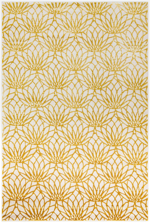 White Gold 6' 1 x 9' Marilyn Monroe Glam Rectangle Area Rug 70% Polypropylene & 30% Polyester Vivid Geometric Modern Carpet for Interior Home Decor for Sale at Rug Engine
