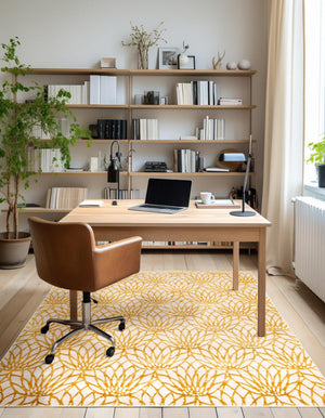White Gold 7' 10 x 7' 10 Marilyn Monroe Glam Square Area Rug 70% Polypropylene & 30% Polyester Vivid Geometric Modern Carpet for Interior Home Decor for Sale at Rug Engine