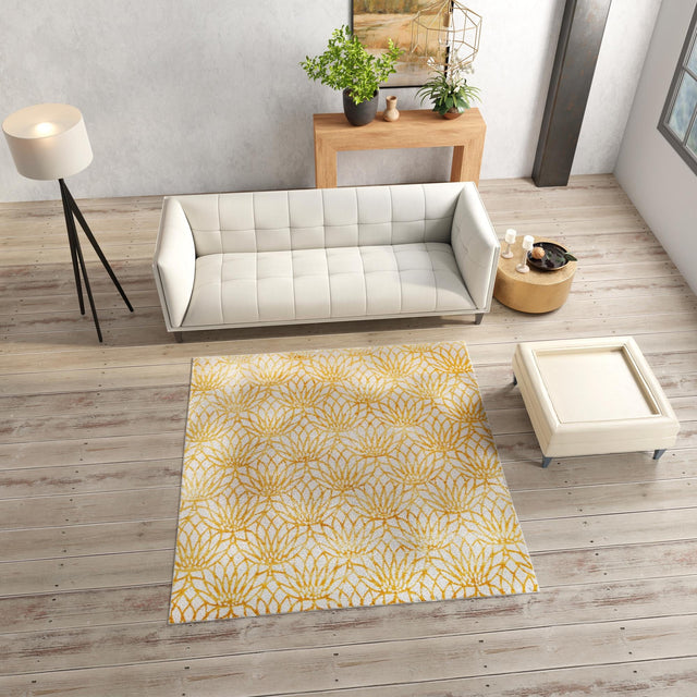 White Gold 7' 10 x 7' 10 Marilyn Monroe Glam Square Area Rug 70% Polypropylene & 30% Polyester Vivid Geometric Modern Carpet for Interior Home Decor for Sale at Rug Engine