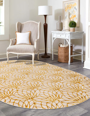 White Gold 4' 1 x 6' 1 Marilyn Monroe Glam Oval Area Rug 70% Polypropylene & 30% Polyester Vivid Geometric Modern Carpet for Interior Home Decor for Sale at Rug Engine
