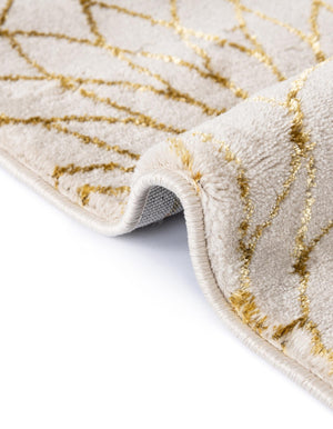 White Gold 4' 1 x 6' 1 Marilyn Monroe Glam Oval Area Rug 70% Polypropylene & 30% Polyester Vivid Geometric Modern Carpet for Interior Home Decor for Sale at Rug Engine