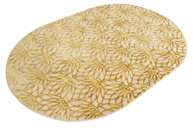 White Gold 4' 1 x 6' 1 Marilyn Monroe Glam Oval Area Rug 70% Polypropylene & 30% Polyester Vivid Geometric Modern Carpet for Interior Home Decor for Sale at Rug Engine