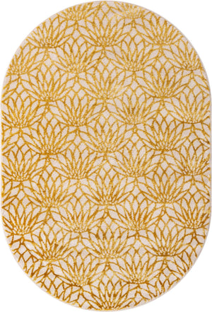 White Gold 4' 1 x 6' 1 Marilyn Monroe Glam Oval Area Rug 70% Polypropylene & 30% Polyester Vivid Geometric Modern Carpet for Interior Home Decor for Sale at Rug Engine