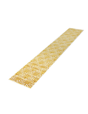 White Gold 2' 7 x 12' Marilyn Monroe Glam Runner Area Rug 70% Polypropylene & 30% Polyester Vivid Geometric Modern Carpet for Interior Home Decor for Sale at Rug Engine