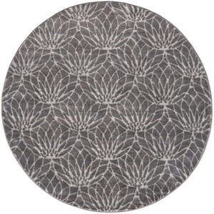 Gray Silver 5' 3 x 5' 3 Marilyn Monroe Glam Round Area Rug 70% Polypropylene & 30% Polyester Vivid Geometric Modern Carpet for Interior Home Decor for Sale at Rug Engine