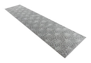 Gray Silver 2' 7 x 12' Marilyn Monroe Glam Runner Area Rug 70% Polypropylene & 30% Polyester Vivid Geometric Modern Carpet for Interior Home Decor for Sale at Rug Engine
