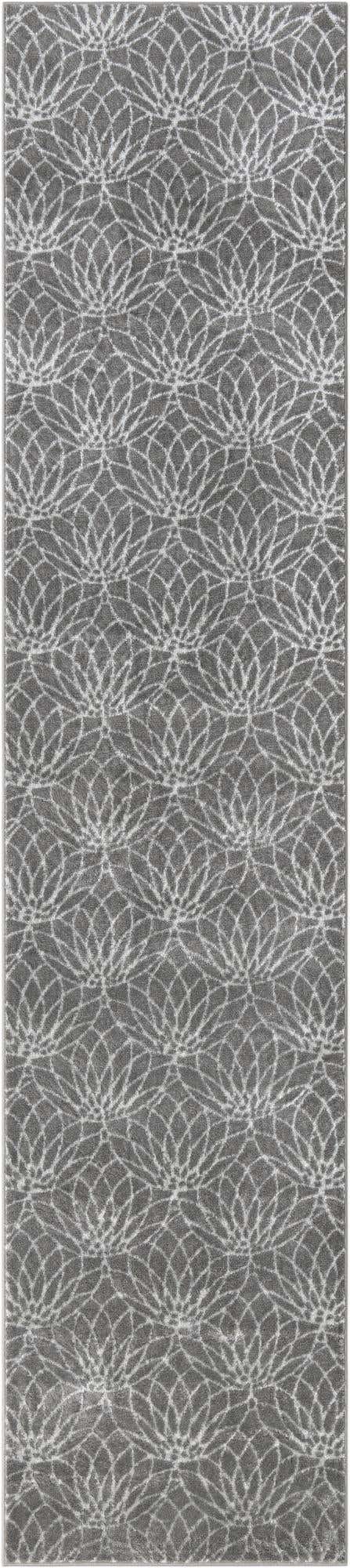 Gray Silver 2' 7 x 12' Marilyn Monroe Glam Runner Area Rug 70% Polypropylene & 30% Polyester Vivid Geometric Modern Carpet for Interior Home Decor for Sale at Rug Engine