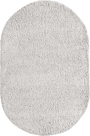 Silver Screen 5' 3 x 8' Marilyn Monroe Opulence Shag Oval Area Rug Thick Soft Touch Fluffy & Plush Shaggy Pile
