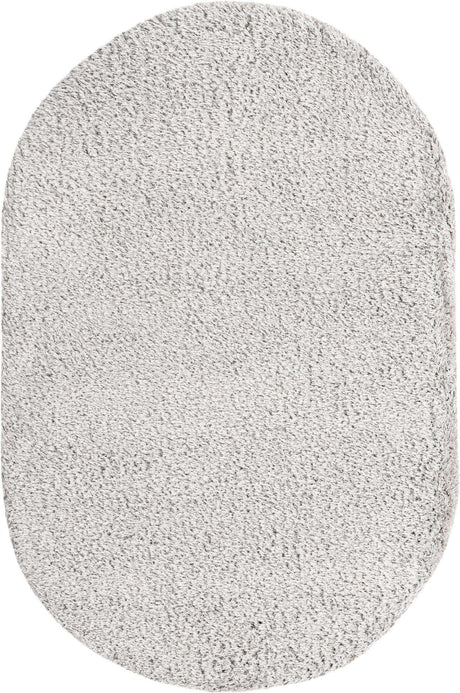 Silver Screen 5' 3 x 8' Marilyn Monroe Opulence Shag Oval Area Rug Thick Soft Touch Fluffy & Plush Shaggy Pile