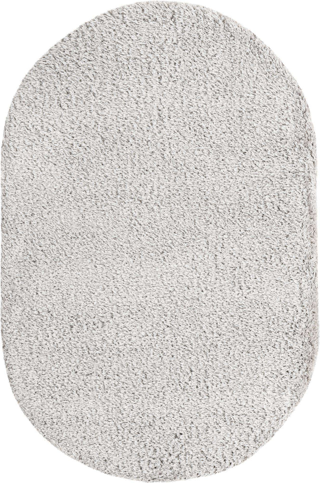 Silver Screen 5' 3 x 8' Marilyn Monroe Opulence Shag Oval Area Rug Thick Soft Touch Fluffy & Plush Shaggy Pile