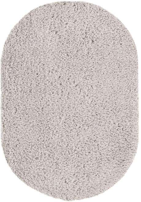 Silver Screen 4' x 6' Marilyn Monroe Opulence Shag Oval Area Rug Thick Soft Touch Fluffy & Plush Shaggy Pile