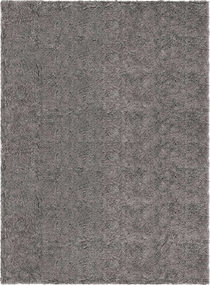 Slate 7' x 10' Marilyn Monroe Opulence Shag Rectangle Area Rug Thick Soft Touch Fluffy & Plush Shaggy Pile