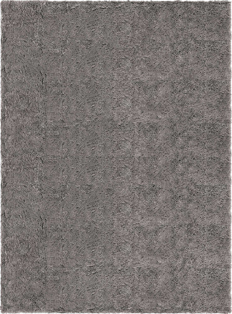 Slate 7' x 10' Marilyn Monroe Opulence Shag Rectangle Area Rug Thick Soft Touch Fluffy & Plush Shaggy Pile