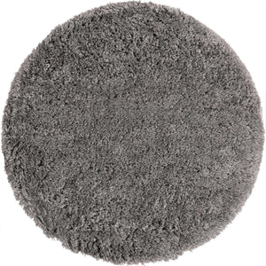 Slate 7' 10 x 7' 10 Marilyn Monroe Opulence Shag Round Area Rug Thick Soft Touch Fluffy & Plush Shaggy Pile