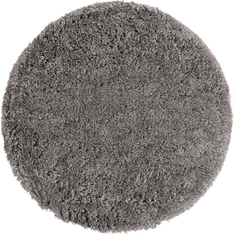 Slate 7' 10 x 7' 10 Marilyn Monroe Opulence Shag Round Area Rug Thick Soft Touch Fluffy & Plush Shaggy Pile