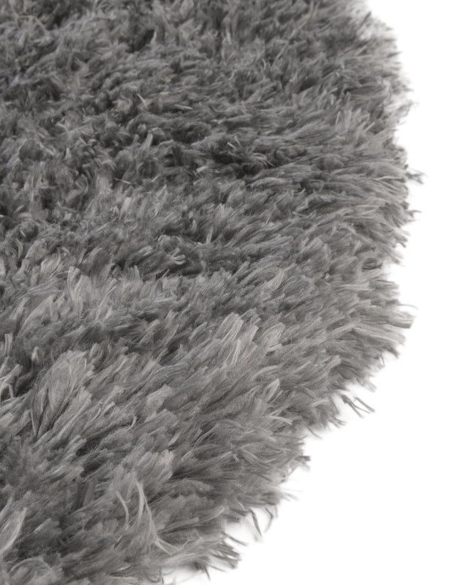 Slate 5' 3 x 8' Marilyn Monroe Opulence Shag Oval Area Rug Thick Soft Touch Fluffy & Plush Shaggy Pile