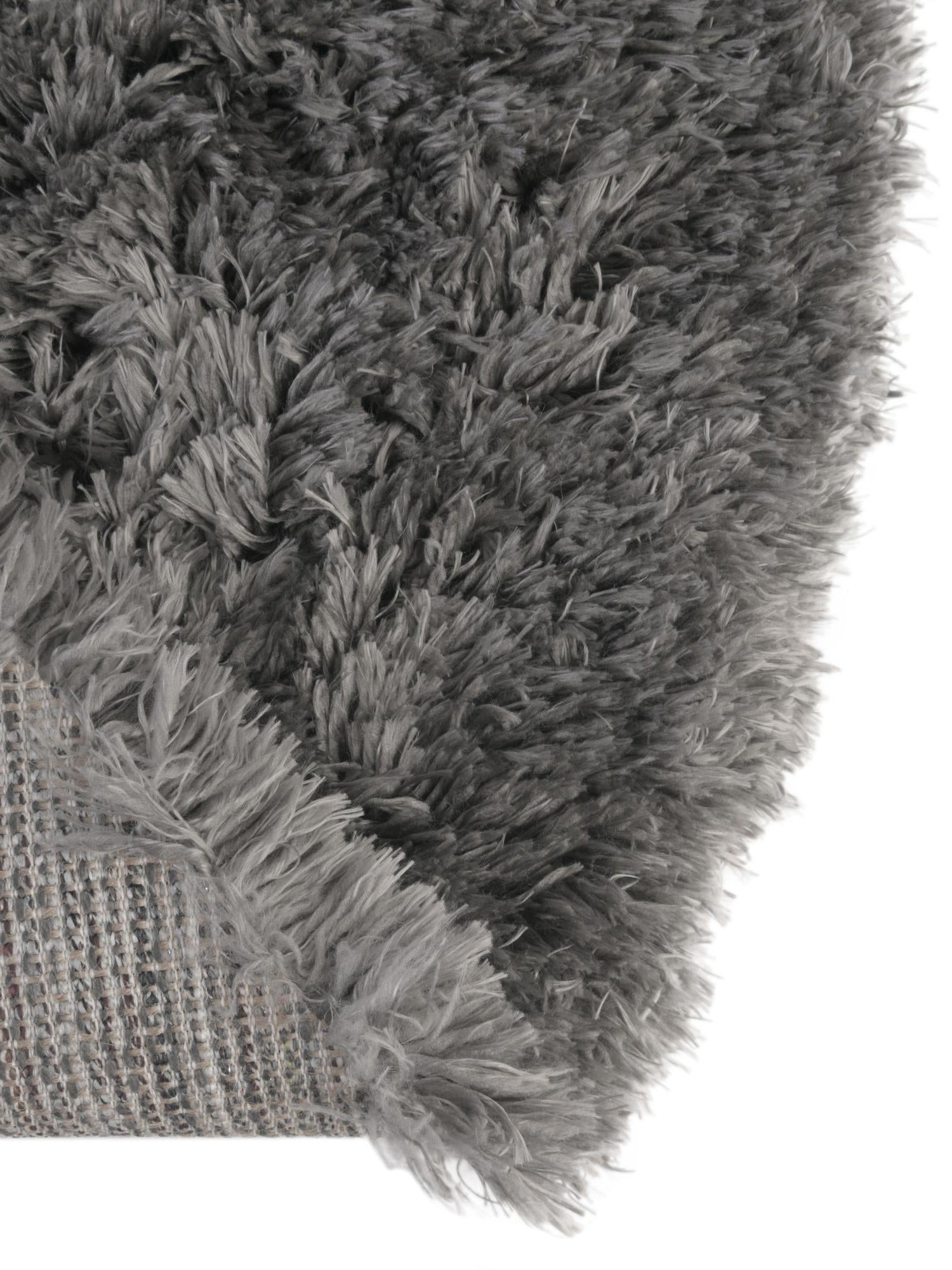 Slate 7' 10 x 10' Marilyn Monroe Opulence Shag Oval Area Rug Thick Soft Touch Fluffy & Plush Shaggy Pile 100% Polyester Carpet for Living, Dining, Bedroom, Office for Sale at Rug Engine