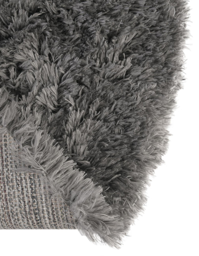 Slate 5' 3 x 8' Marilyn Monroe Opulence Shag Oval Area Rug Thick Soft Touch Fluffy & Plush Shaggy Pile