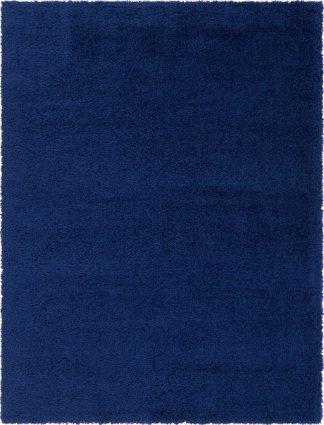 Aegean Blue 7' x 10' Marilyn Monroe Opulence Shag Rectangle Area Rug Thick Soft Touch Fluffy & Plush Shaggy Pile