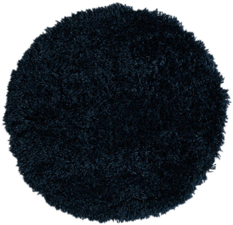 Aegean Blue 3' 3 x 3' 3 Marilyn Monroe Opulence Shag Round Area Rug Thick Soft Touch Fluffy & Plush Shaggy Pile