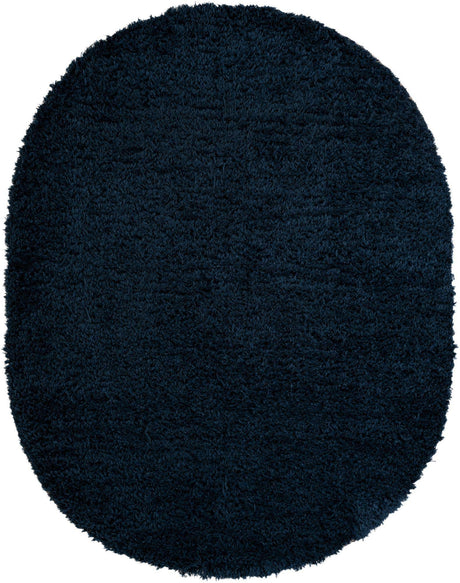 Aegean Blue 7' 10 x 10' Marilyn Monroe Opulence Shag Oval Area Rug Thick Soft Touch Fluffy & Plush Shaggy Pile