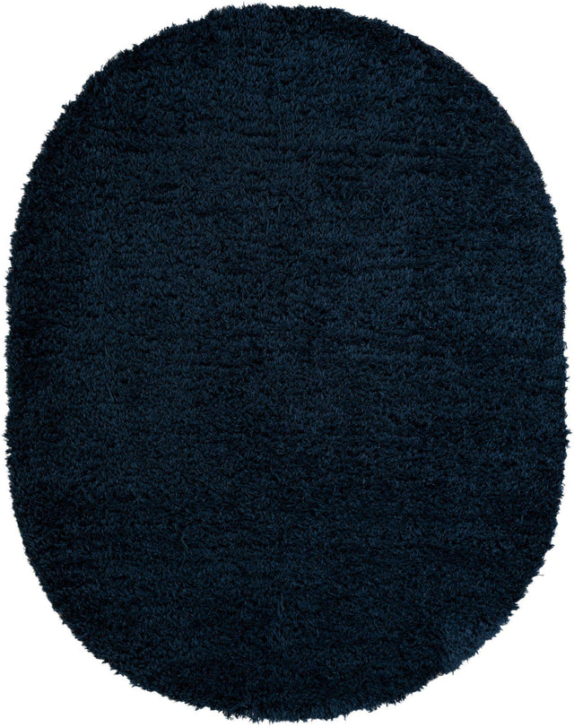Aegean Blue 7' 10 x 10' Marilyn Monroe Opulence Shag Oval Area Rug Thick Soft Touch Fluffy & Plush Shaggy Pile