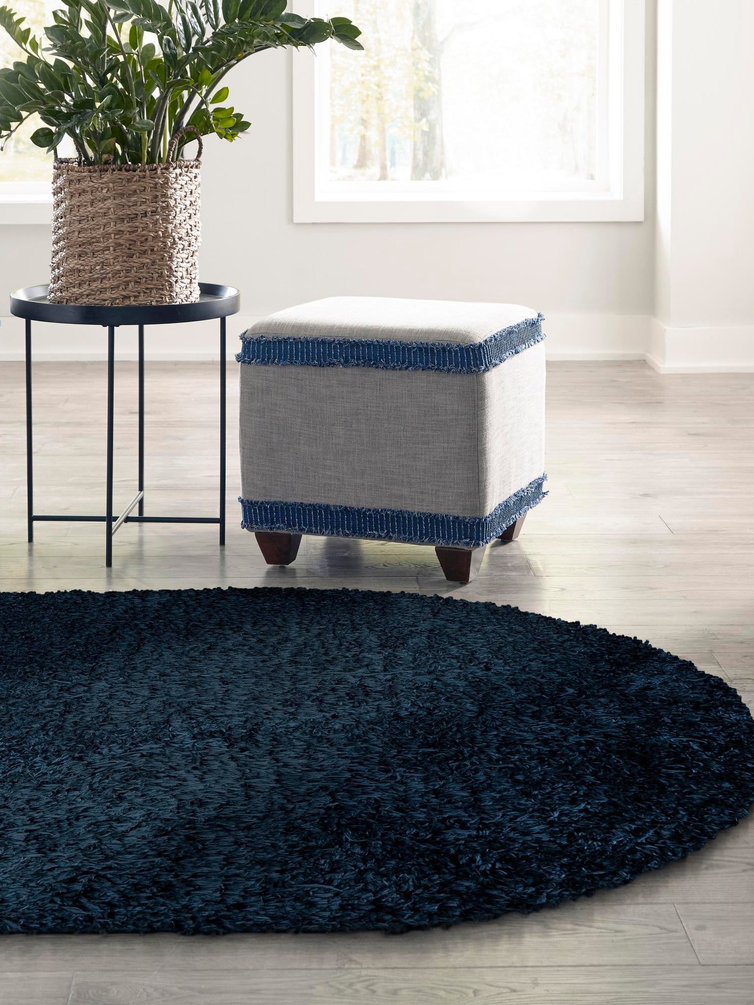Aegean Blue 7' 10 x 10' Marilyn Monroe Opulence Shag Oval Area Rug Thick Soft Touch Fluffy & Plush Shaggy Pile 100% Polyester Carpet for Living, Dining, Bedroom, Office for Sale at Rug Engine