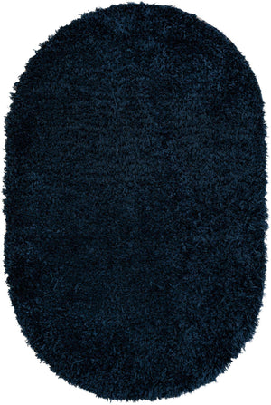 Aegean Blue 5' 3 x 8' Marilyn Monroe Opulence Shag Oval Area Rug Thick Soft Touch Fluffy & Plush Shaggy Pile